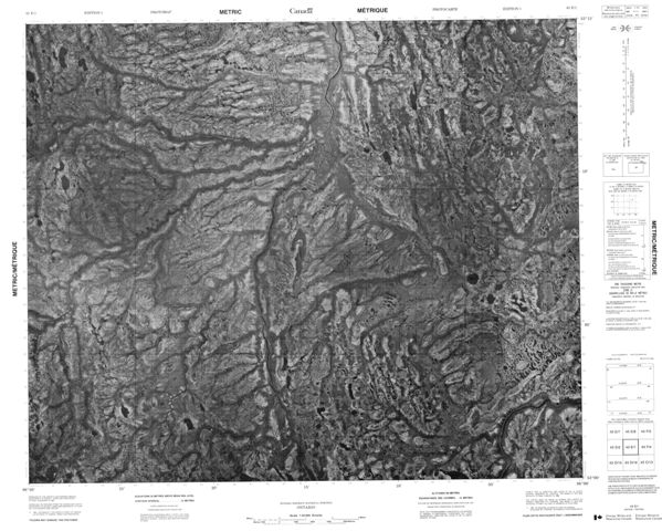No Title Topographic Paper Map 043E01 at 1:50,000 scale