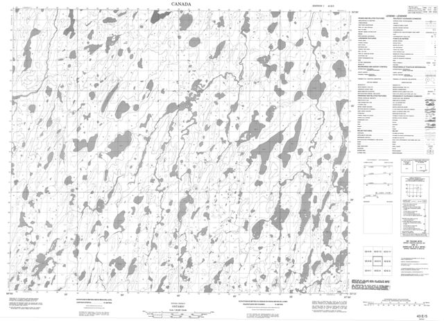 No Title Topographic Paper Map 043E05 at 1:50,000 scale