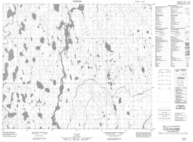 No Title Topographic Paper Map 043E06 at 1:50,000 scale