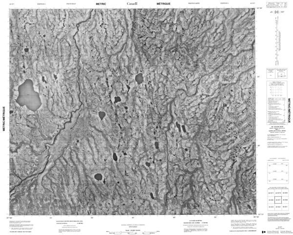 No Title Topographic Paper Map 043E07 at 1:50,000 scale