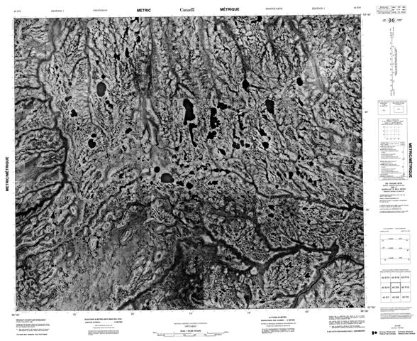 No Title Topographic Paper Map 043E09 at 1:50,000 scale