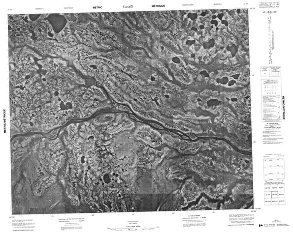 No Title Topographic Paper Map 043F03 at 1:50,000 scale