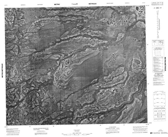 No Title Topographic Paper Map 043F04 at 1:50,000 scale