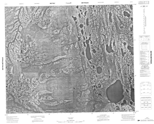 No Title Topographic Paper Map 043F05 at 1:50,000 scale