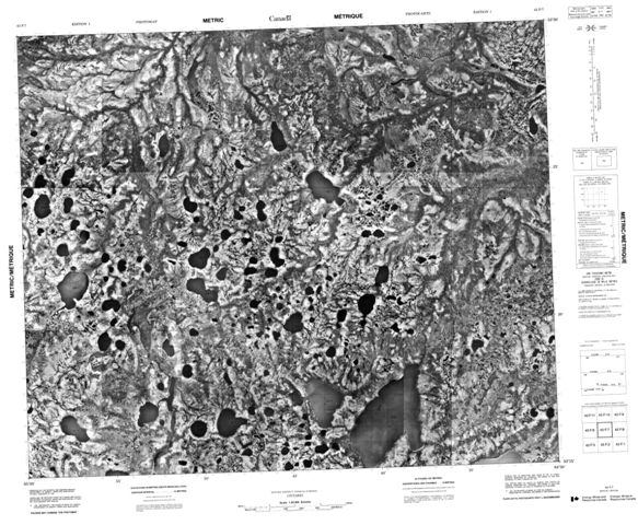 No Title Topographic Paper Map 043F07 at 1:50,000 scale