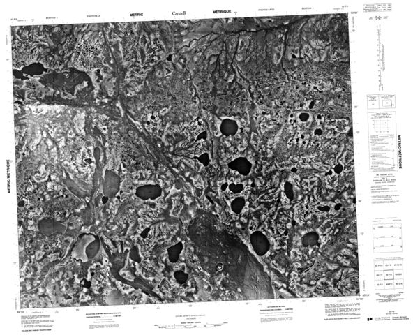 No Title Topographic Paper Map 043F08 at 1:50,000 scale