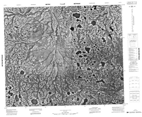 No Title Topographic Paper Map 043F11 at 1:50,000 scale