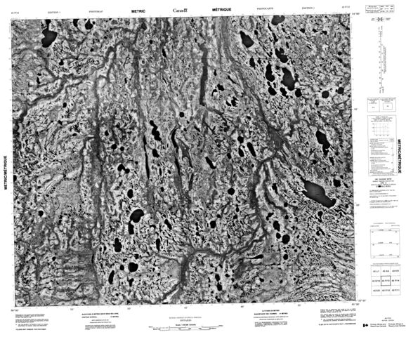 No Title Topographic Paper Map 043F13 at 1:50,000 scale