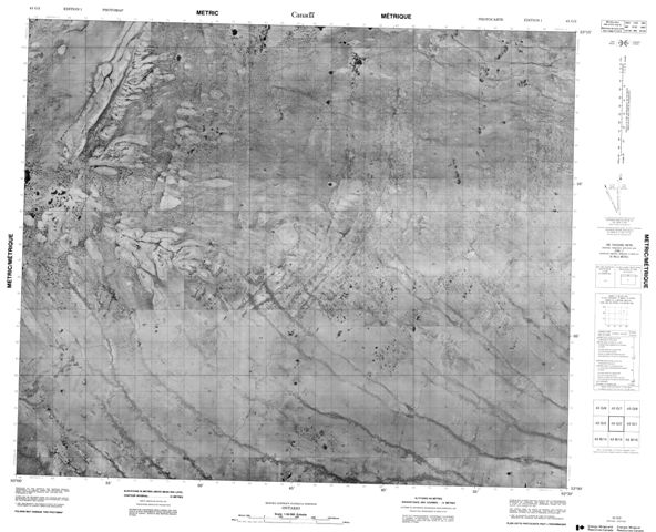 No Title Topographic Paper Map 043G02 at 1:50,000 scale