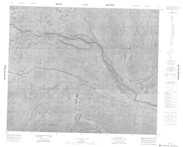 No Title Topographic Paper Map 043G07 at 1:50,000 scale