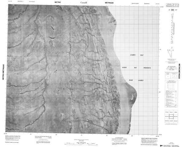 No Title Topographic Paper Map 043G16 at 1:50,000 scale