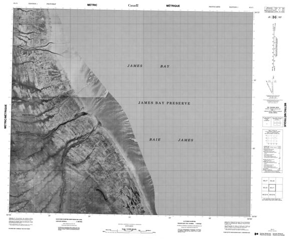 No Title Topographic Paper Map 043J01 at 1:50,000 scale