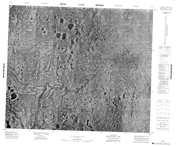 No Title Topographic Paper Map 043J03 at 1:50,000 scale