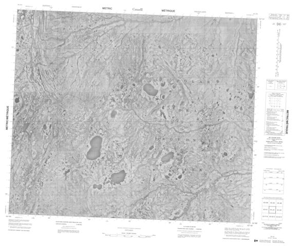 No Title Topographic Paper Map 043J04 at 1:50,000 scale