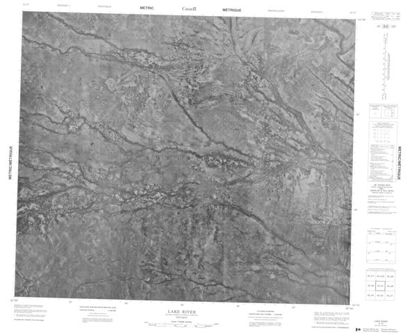 No Title Topographic Paper Map 043J07 at 1:50,000 scale