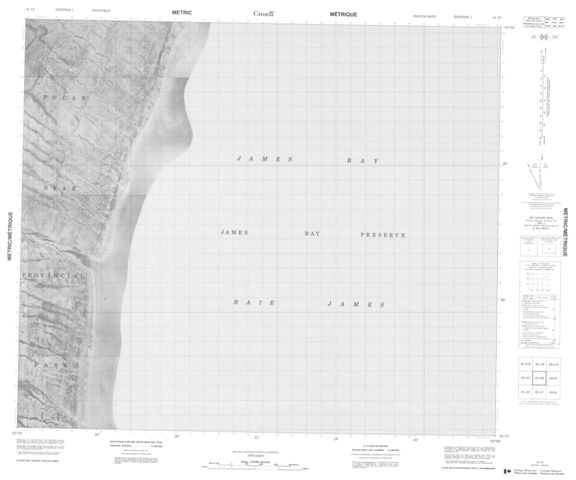 No Title Topographic Paper Map 043J08 at 1:50,000 scale