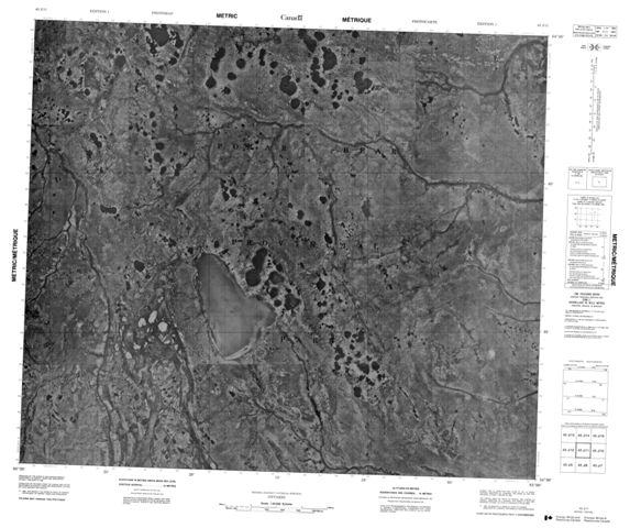 No Title Topographic Paper Map 043J11 at 1:50,000 scale