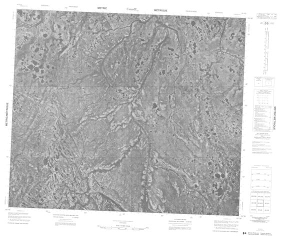 No Title Topographic Paper Map 043J12 at 1:50,000 scale