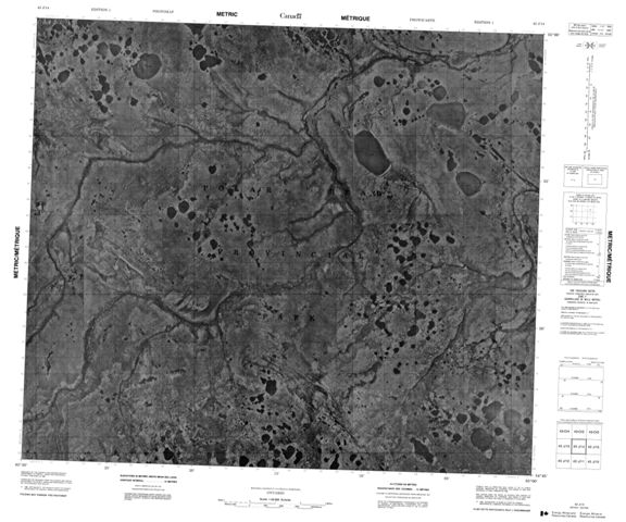No Title Topographic Paper Map 043J14 at 1:50,000 scale