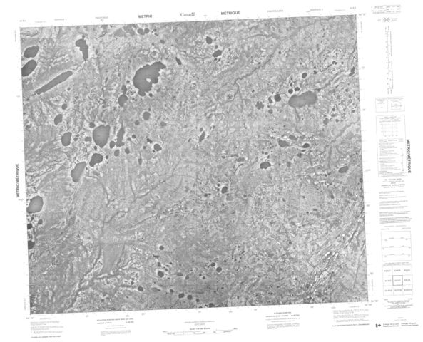 No Title Topographic Paper Map 043K01 at 1:50,000 scale