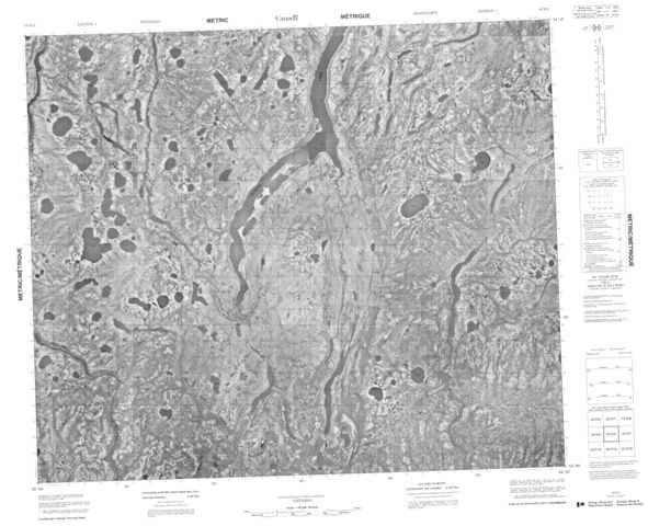 No Title Topographic Paper Map 043K02 at 1:50,000 scale