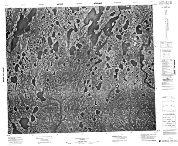 No Title Topographic Paper Map 043K03 at 1:50,000 scale