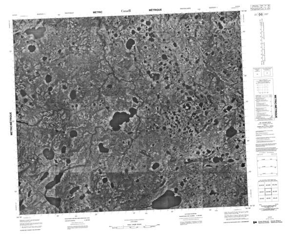 No Title Topographic Paper Map 043K08 at 1:50,000 scale