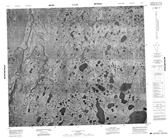 No Title Topographic Paper Map 043K11 at 1:50,000 scale