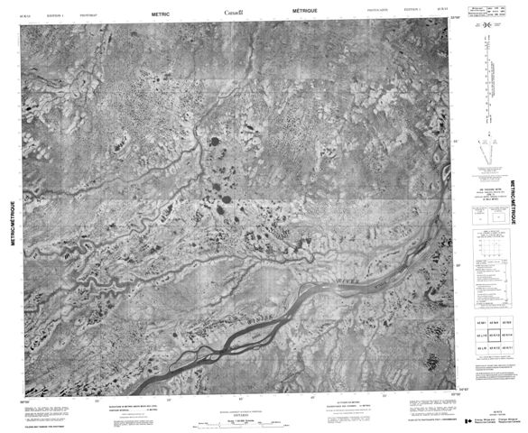 No Title Topographic Paper Map 043K13 at 1:50,000 scale