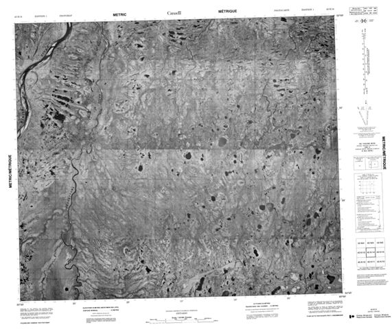 No Title Topographic Paper Map 043K14 at 1:50,000 scale