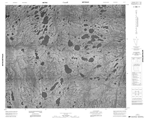 No Title Topographic Paper Map 043L07 at 1:50,000 scale