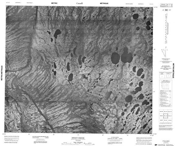 Stout Creek Topographic Paper Map 043L12 at 1:50,000 scale