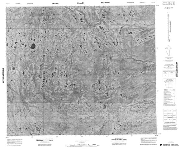 No Title Topographic Paper Map 043L16 at 1:50,000 scale