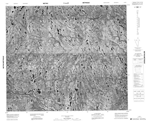 No Title Topographic Paper Map 043M01 at 1:50,000 scale