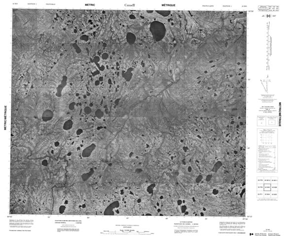 No Title Topographic Paper Map 043M05 at 1:50,000 scale