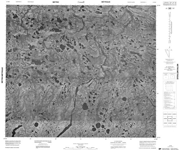 No Title Topographic Paper Map 043M06 at 1:50,000 scale