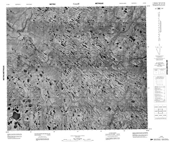No Title Topographic Paper Map 043M08 at 1:50,000 scale