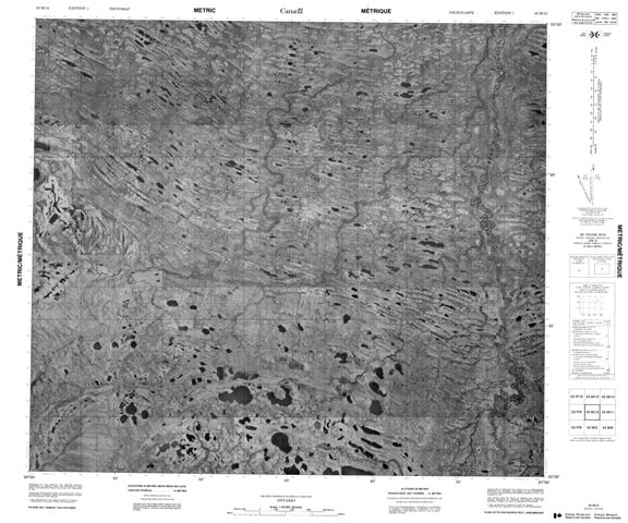 No Title Topographic Paper Map 043M12 at 1:50,000 scale