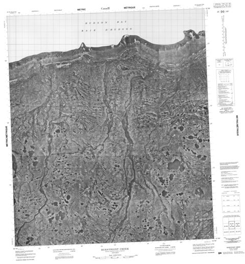 Burntpoint Creek Topographic Paper Map 043N01 at 1:50,000 scale