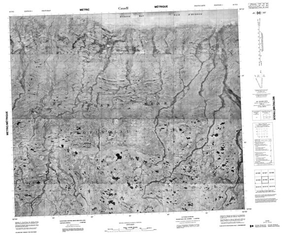 No Title Topographic Paper Map 043N02 at 1:50,000 scale