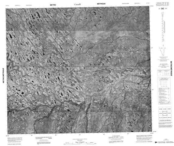No Title Topographic Paper Map 043N04 at 1:50,000 scale