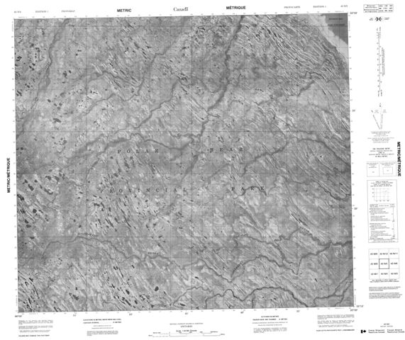 No Title Topographic Paper Map 043N05 at 1:50,000 scale