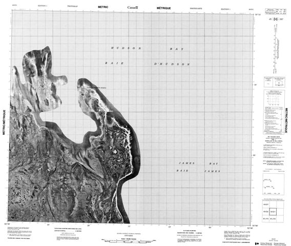 No Title Topographic Paper Map 043O01 at 1:50,000 scale