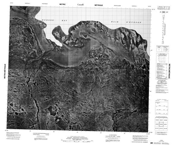 No Title Topographic Paper Map 043O02 at 1:50,000 scale