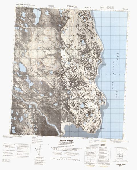 Renny Point Topographic Paper Map 045O13 at 1:50,000 scale