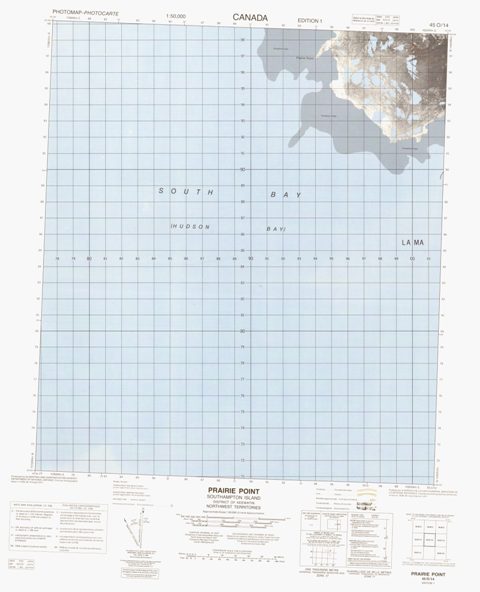 Prairie Point Topographic Paper Map 045O14 at 1:50,000 scale