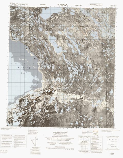 No Title Topographic Paper Map 045O16 at 1:50,000 scale