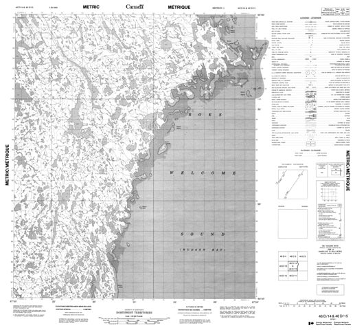 No Title Topographic Paper Map 046D14 at 1:50,000 scale