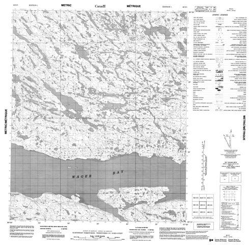 No Title Topographic Paper Map 046E05 at 1:50,000 scale