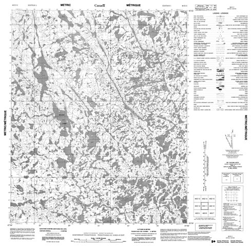No Title Topographic Paper Map 046E11 at 1:50,000 scale